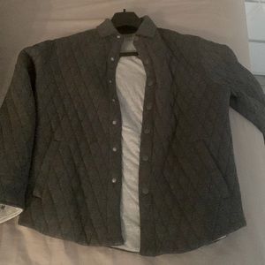 Mizzen and Main Medium charcoal grey shirt jacket
